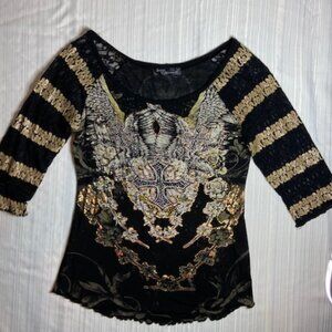 Angels & Diamonds Shimmer top size Small